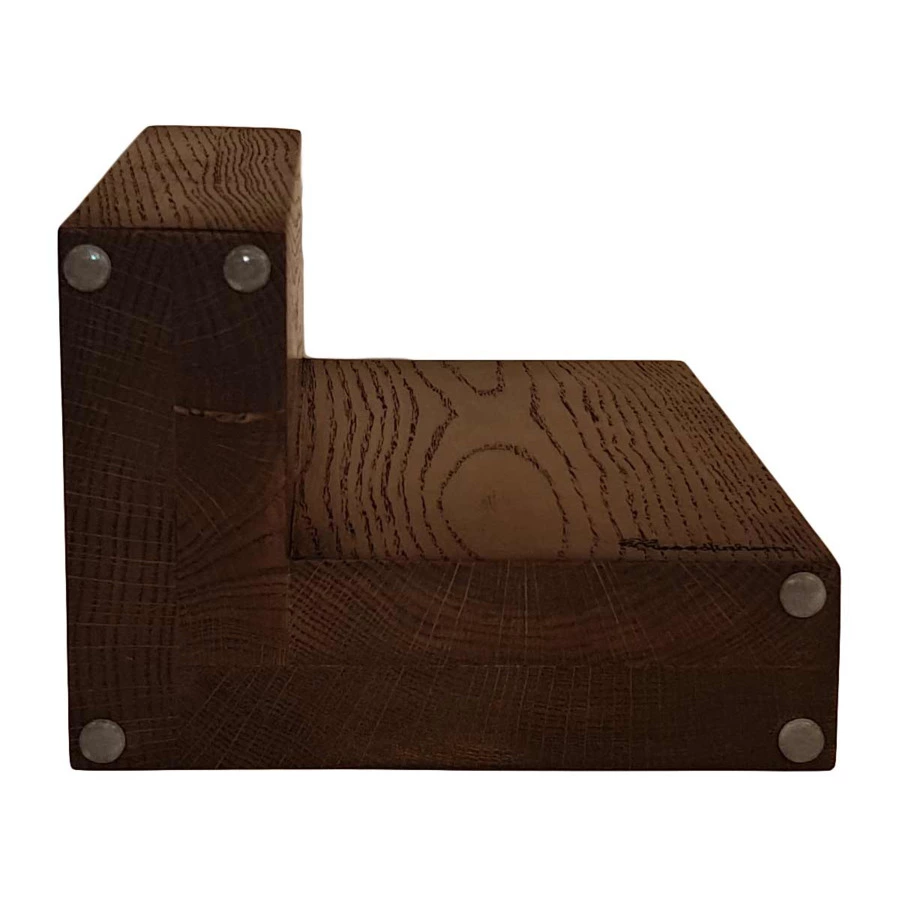 Подставка магнитная для 8 кухонных ножей Woodinhome 24х12,5см, темный дуб