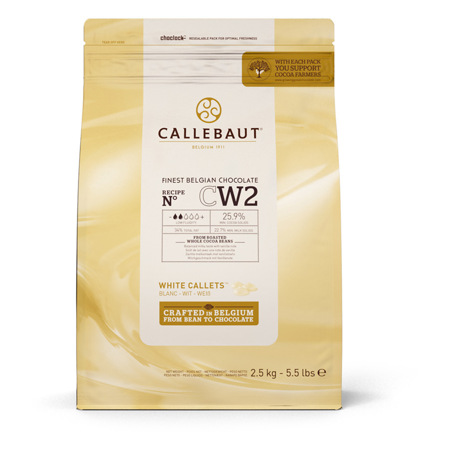 Белый шоколад 25,9% какао, галеты (2,5кг) шоколад белый callebaut 10 кг