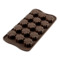 Форма для приготовления конфет Silikomart Цветок 3x3см (шоколадная)