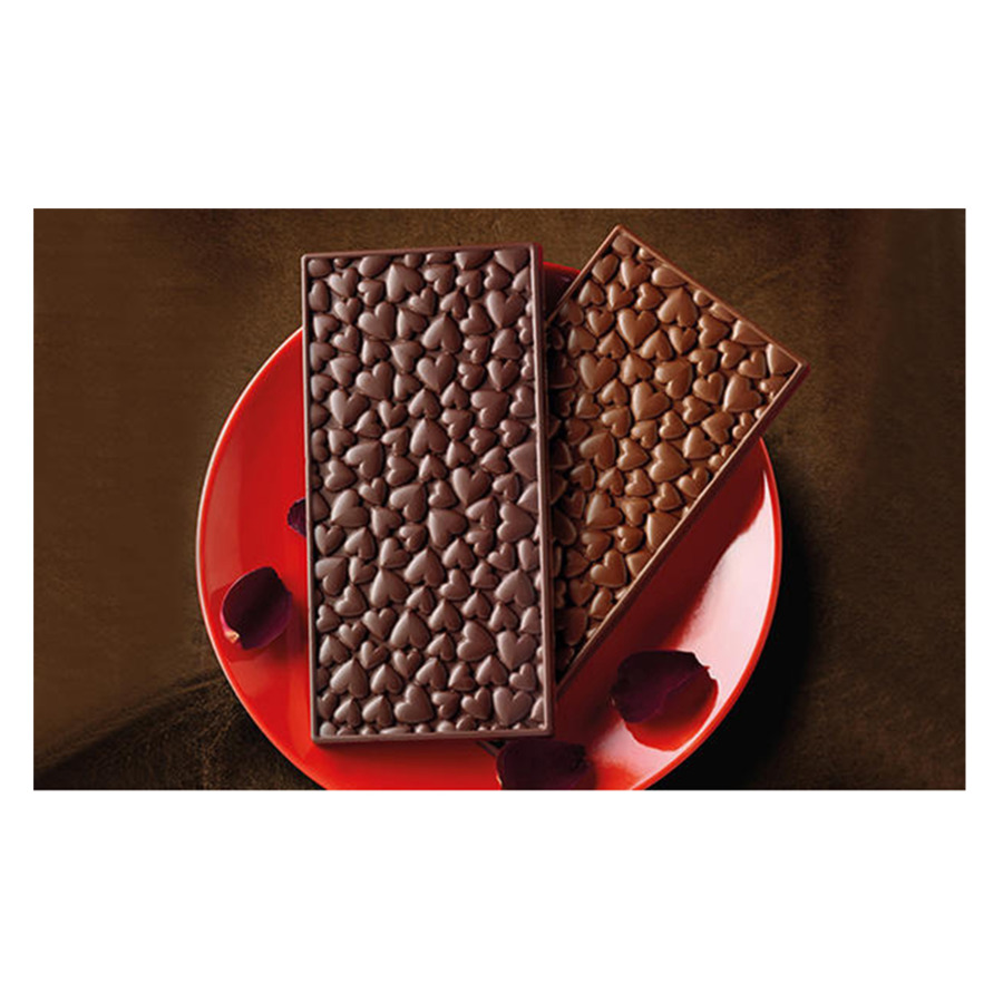 Форма для шоколадной плитки Silikomart Любовь 15,5х7,6см (шоколадная)