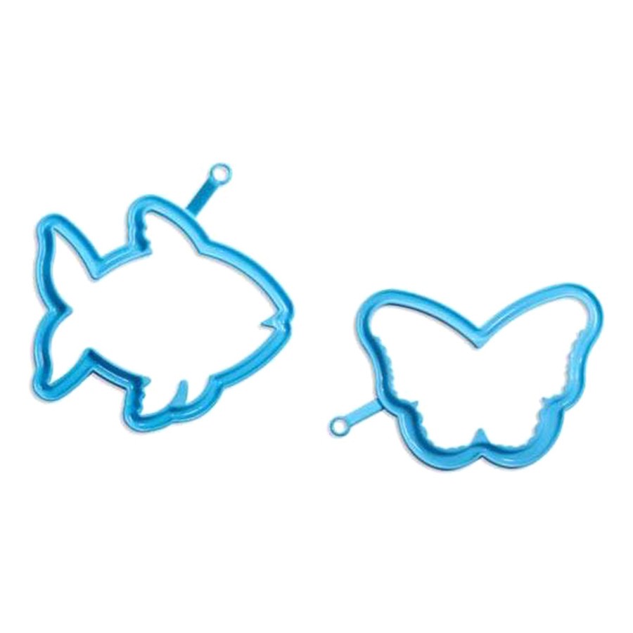 Форма для яичницы Silikomart "Рыба" 14,9х13,6см (синяя)