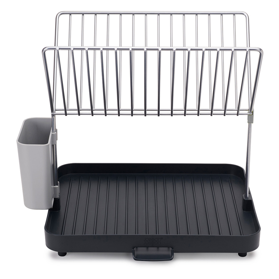 Сушилка для посуды и столовых приборов 2-уровневая со сливом Y-rack (серый)