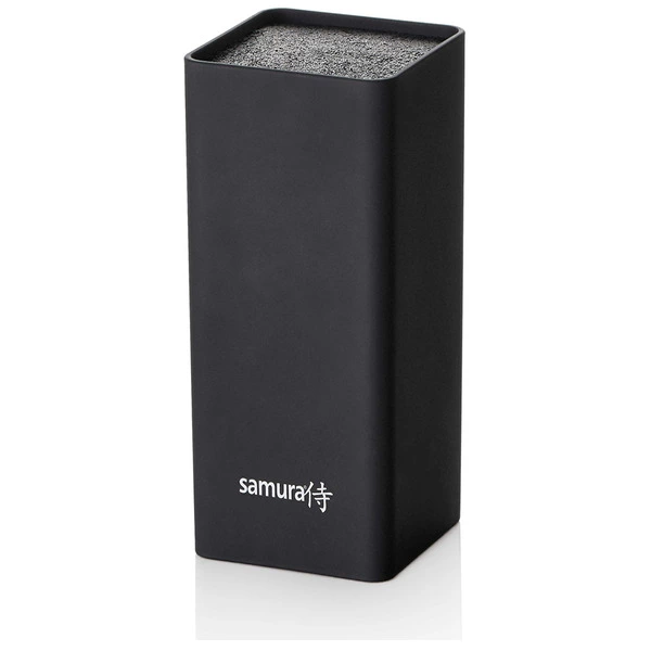 Подставка универсальная для ножей Samura Bamboo 22,5 см, пластик, чёрный