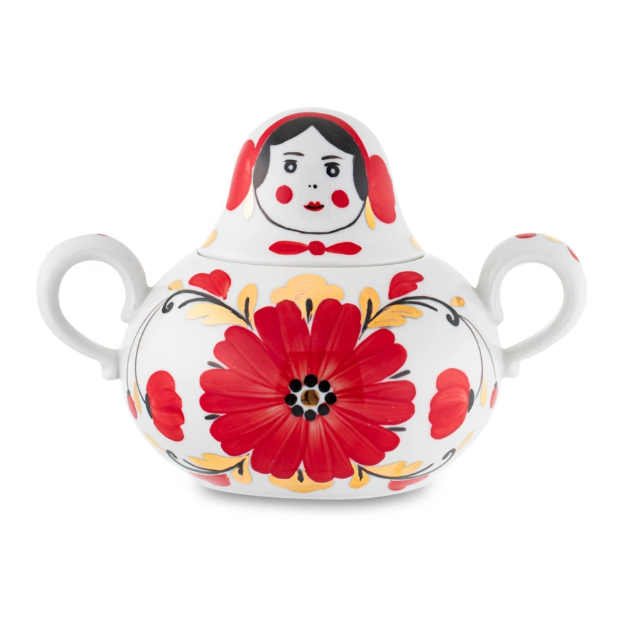 Набор чайный Франц Гарднер в Вербилках Веселушки на 2 персоны 7 предметов, фарфор твердый