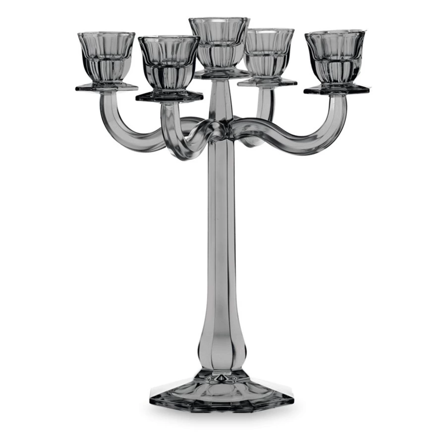Подсвечник пятирожковый Nachtmann Ravello 30 см, хрусталь бессвинцовый, серый