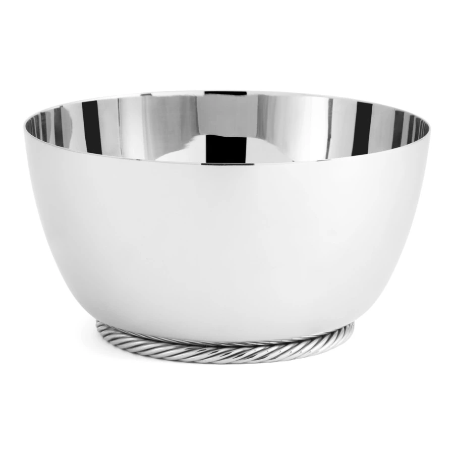 Чаша Michael Aram Твист 23 см, серебристая