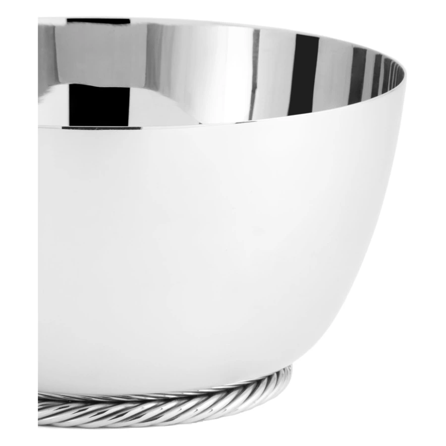 Чаша Michael Aram Твист 23 см, серебристая