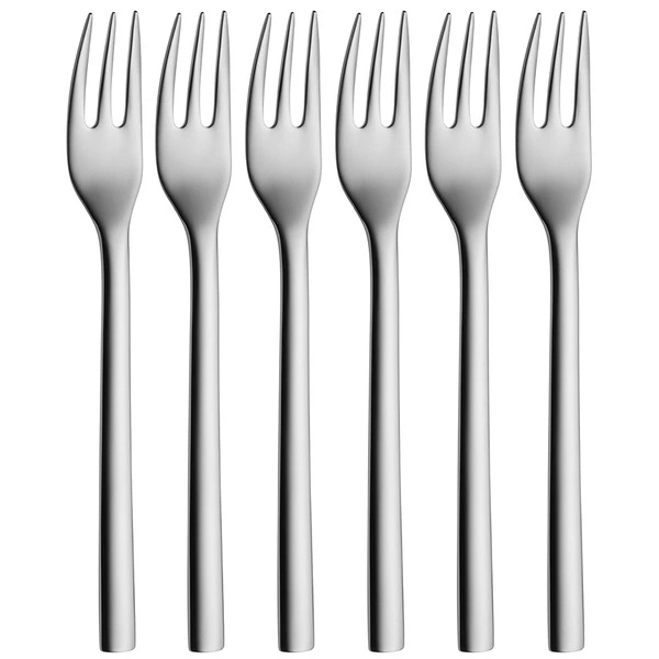 Набор вилок для торта WMF Nuova, 6 шт, сталь нержавеющая, п/к