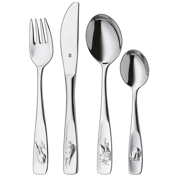 Набор детских столовых приборов WMF Lustige Reise, 4 предмета, сталь нержавеющая, п/у