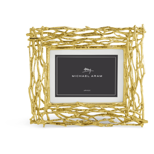 Рамка для фото Michael Aram Золотые ветви 10x15 см, золотистая