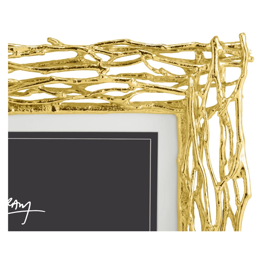 Рамка для фото Michael Aram Золотые ветви 10x15 см, золотистая