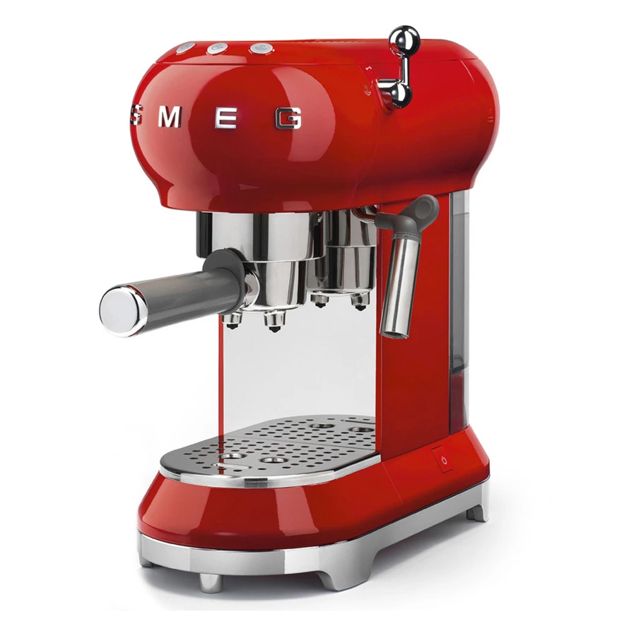 Кофемашина-эспрессо рожковая SMEG ECF01RDEU, красный