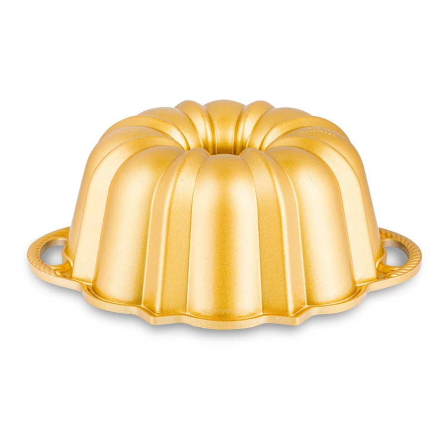 Форма для выпечки 3D Nordic Ware Праздничный пирог 1,4 л, литой алюминий, золотая