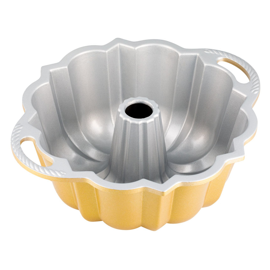 Форма для выпечки 3D Nordic Ware Праздничный пирог 1,4 л, литой алюминий (золотая)