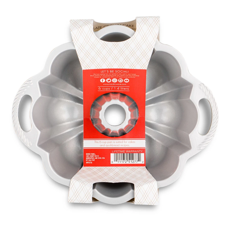 Форма для выпечки 3D Nordic Ware Праздничный пирог 1,4 л, литой алюминий, золотая