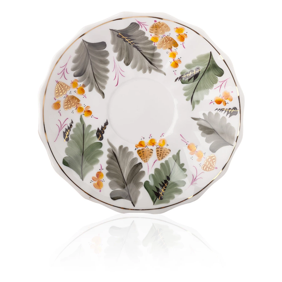 Сервиз чайный Франц Гарднер в Вербилках Горюн-трава на 6 персон 15 предметов, фарфор твердый