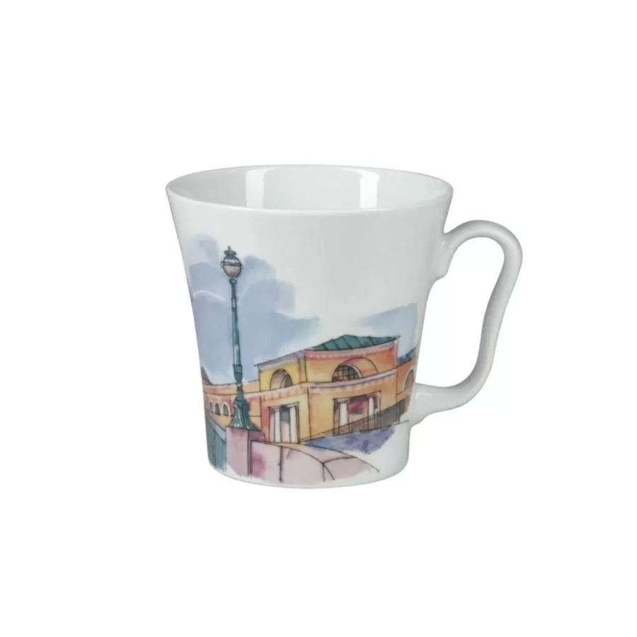 Кружка ИФЗ Малоконюшенный мост Ленинградский 2, фарфор твердый