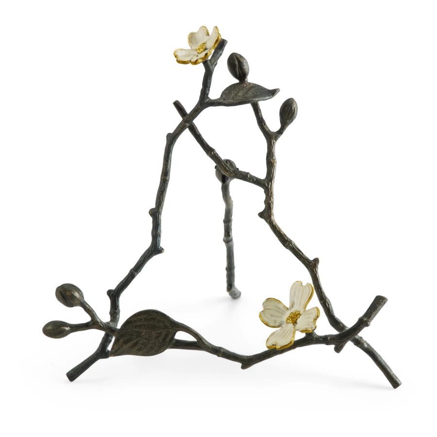 Рамка для фото на подставке Michael Aram Цветок кизила 10х15 см, латунь