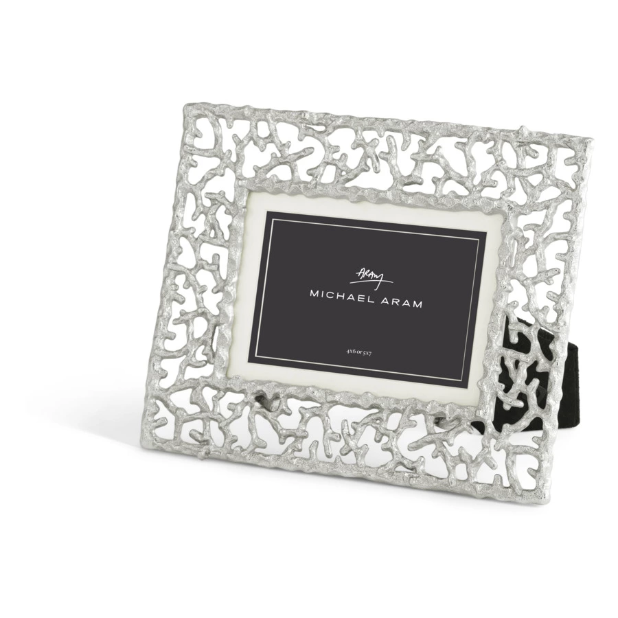 Рамка для фото Michael Aram Коралловый риф 10х15 см, сталь нержавеющая, серебристая