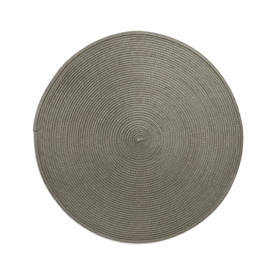 Салфетка подстановочная круглая Harman Улитка 38 см, темно-серая