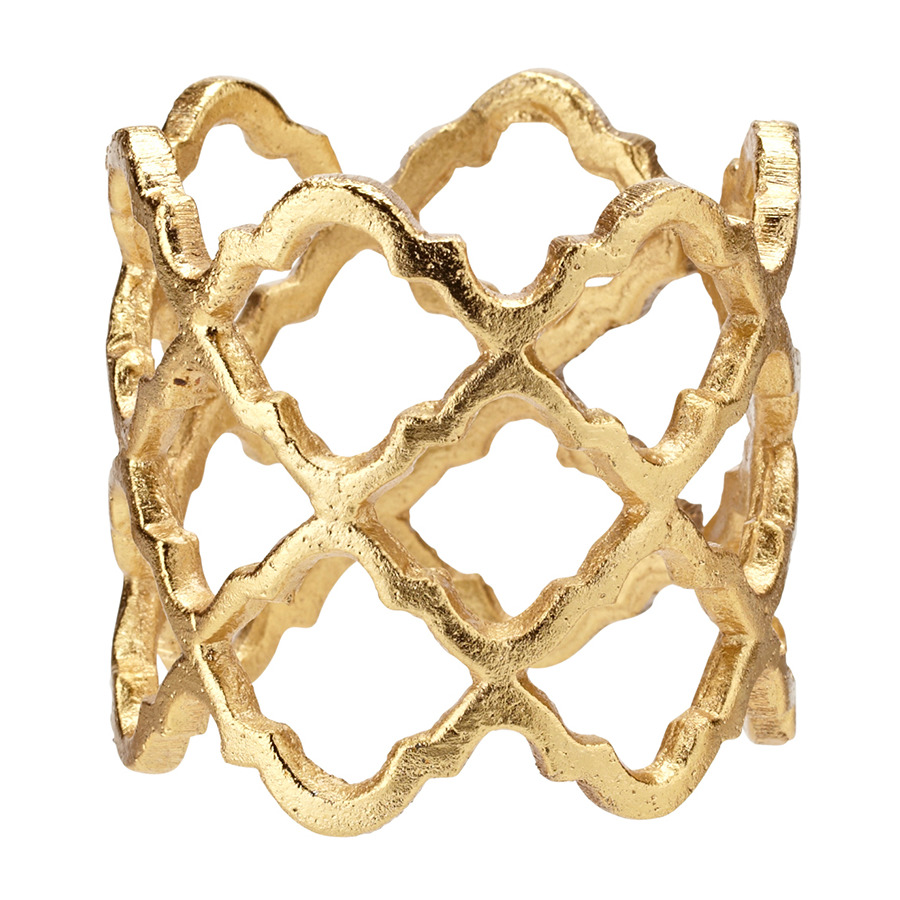 Кольцо для салфетки Harman Решетка 5 см, золото