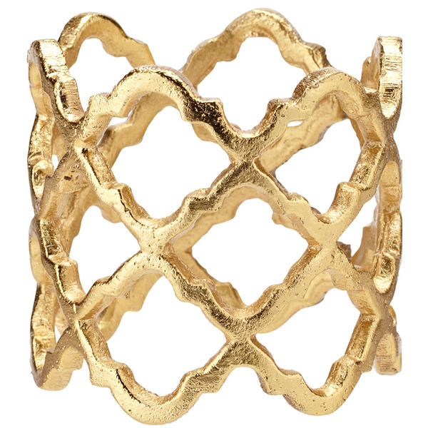 Кольцо для салфетки Harman Решетка 5 см, золото