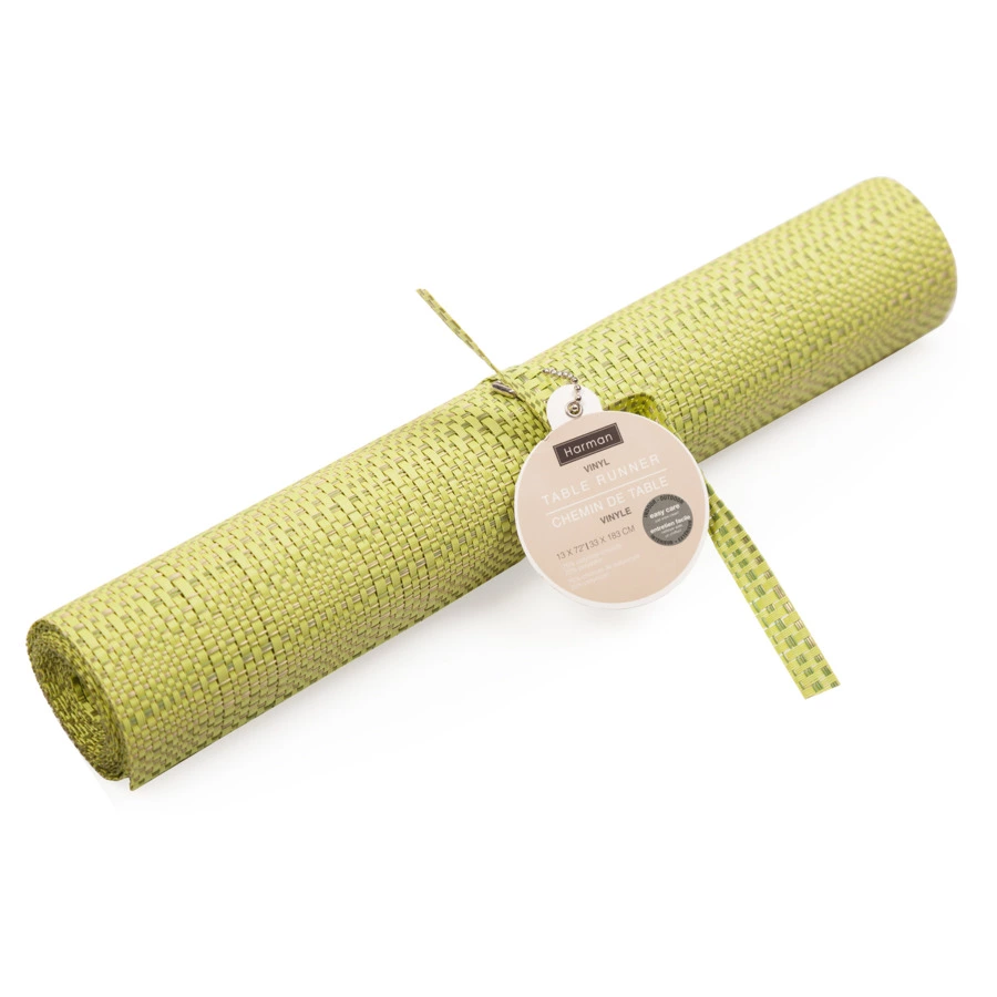 Дорожка Harman Шахматы 183х33 см, зеленая