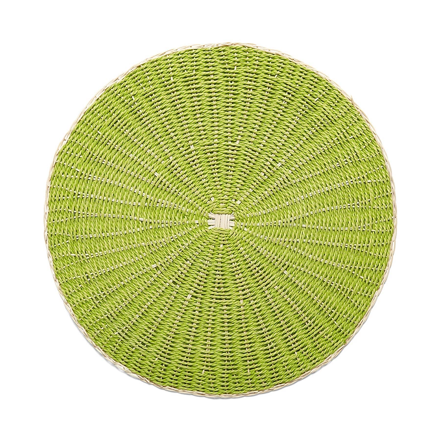 Салфетка подстановочная круглая Harman Пальмовый лист 38 см, зеленый