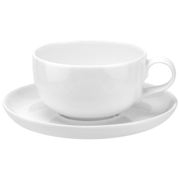 Чашка чайная с блюдцем Portmeirion Выбор Портмейрион 250 мл, белая