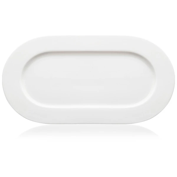Блюдо овальное Mix&Match Акцент 39х22 см, костяной фарфор