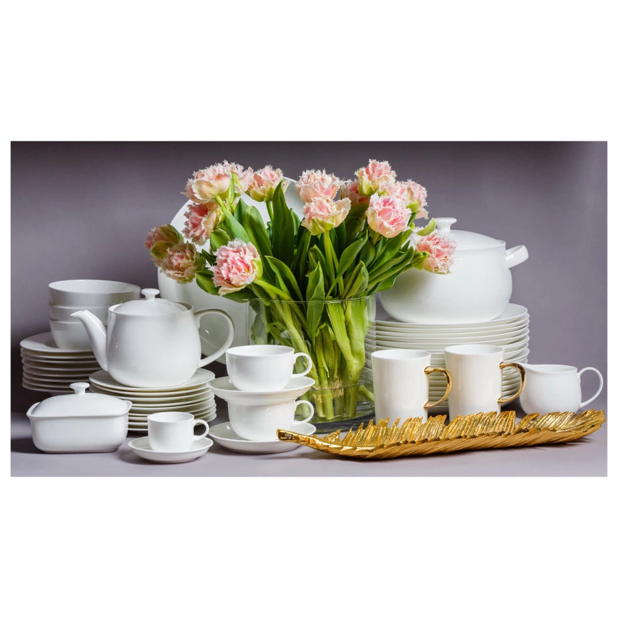 Тарелка суповая Mix&Match Акцент 24 см, фарфор костяной