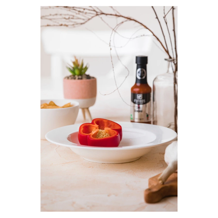 Тарелка суповая Mix&Match Акцент 24 см, фарфор костяной