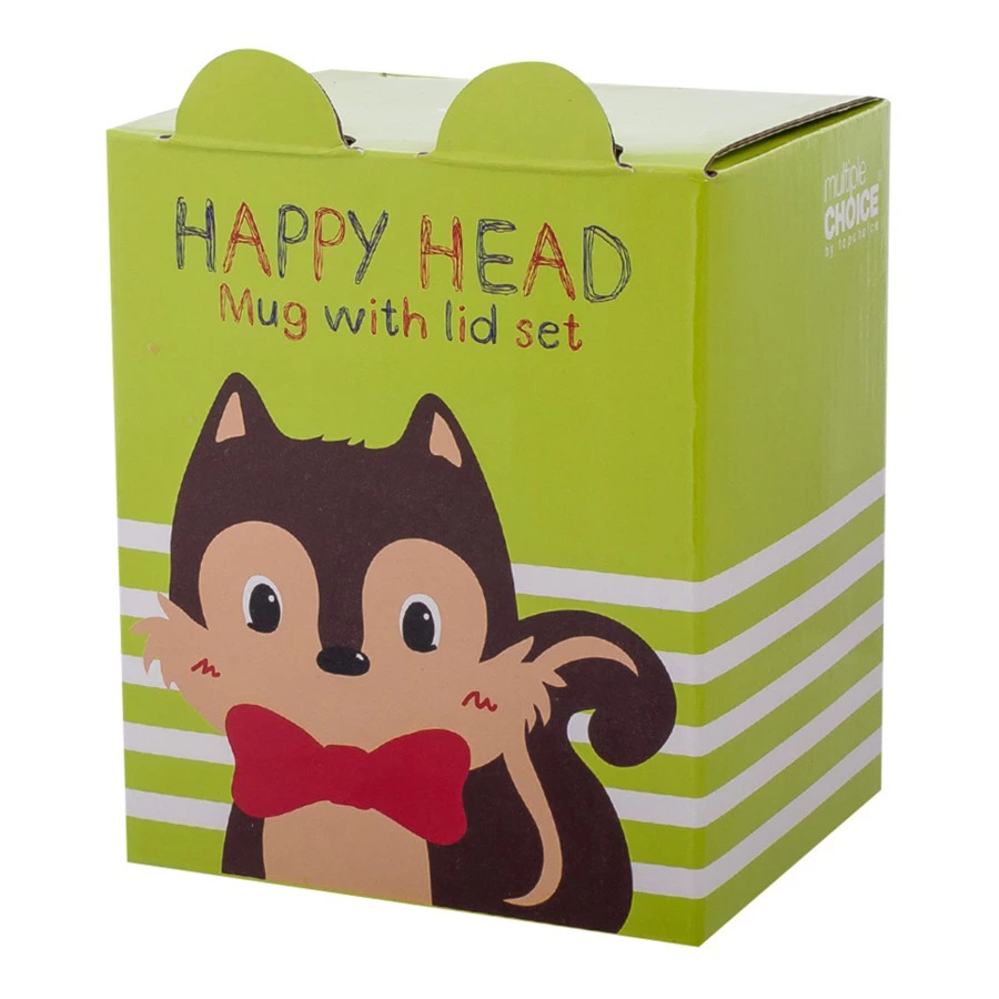 Кружка с крышкой детская TOPCHOICE Белка 250 мл