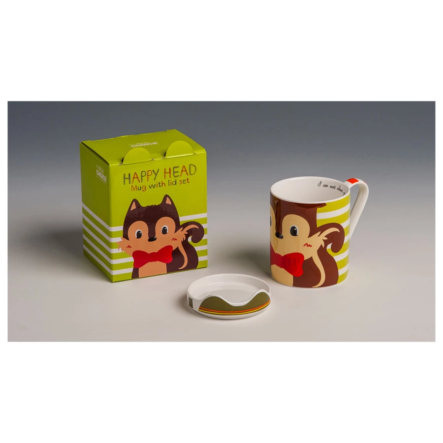 Кружка с крышкой детская TOPCHOICE Белка 250 мл