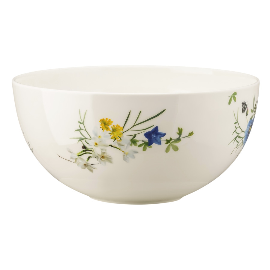 Салатник Rosenthal Альпийские цветы 22 см, фарфор костяной