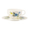 Чашка чайная с блюдцем Rosenthal Альпийские цветы 250 мл, фарфор костяной