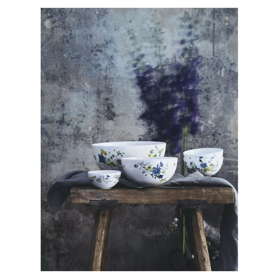 Чаша для завтрака Rosenthal Альпийские цветы 15 см, фарфор костяной