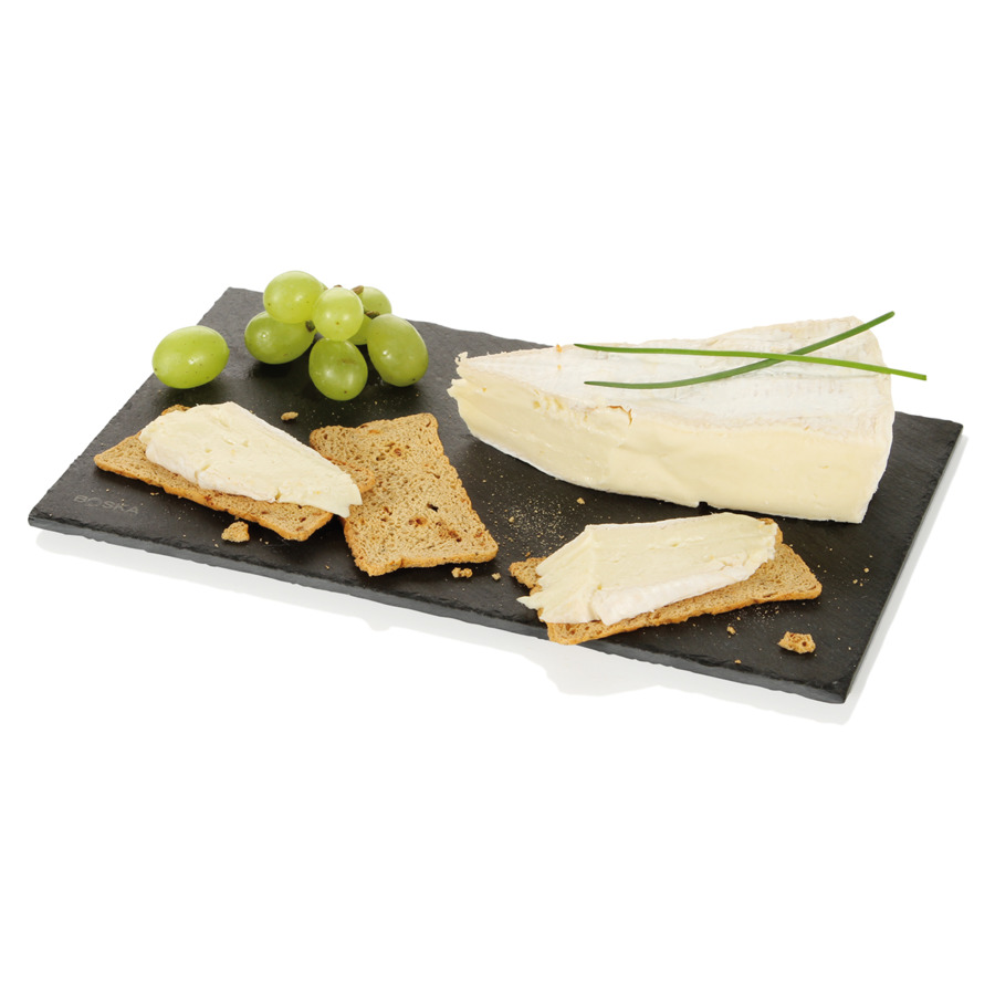 Доска сервировочная для сыра и закусок Boska 25x15х0,6 см, сланец, черная
