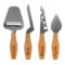 Набор мини ножей для всех видов сыра Boska Женева 15 см, 4  шт, ручка из бука, сталь, п/к