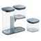 Набор из 3-х емкостей для хранения "Podium" (серый)