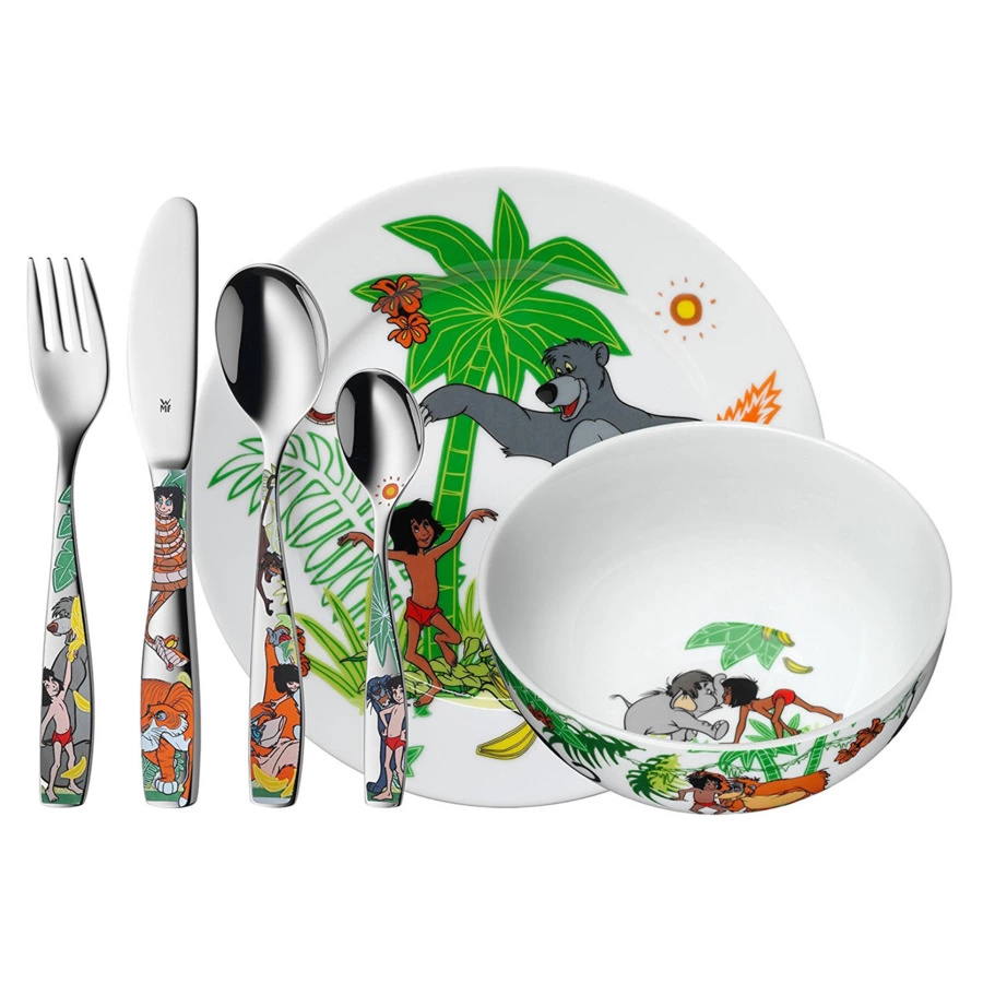 Набор детской посуды WMF Маугли, 6 предметов, сталь нержавеющая, п/к