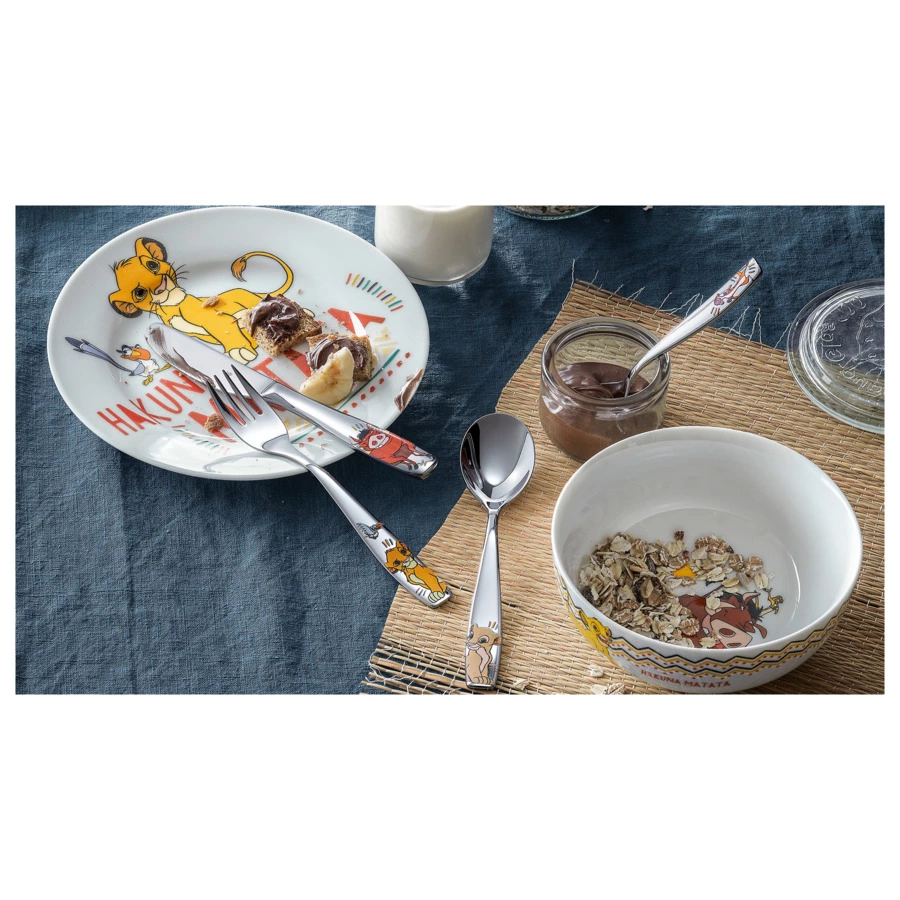 Набор детской посуды WMF Hakuna Matata, 6 предметов, сталь нержавеющая, п/к