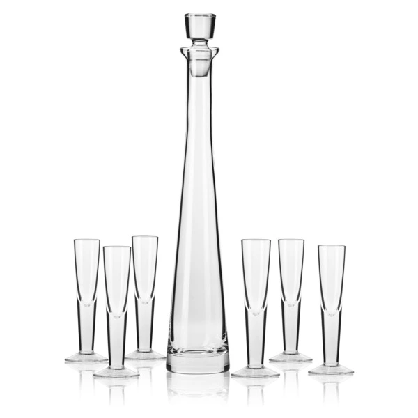 Набор для ликера Krosno Империя 7 предметов, графин 300 мл, рюмка 30 мл, стекло, п/к
