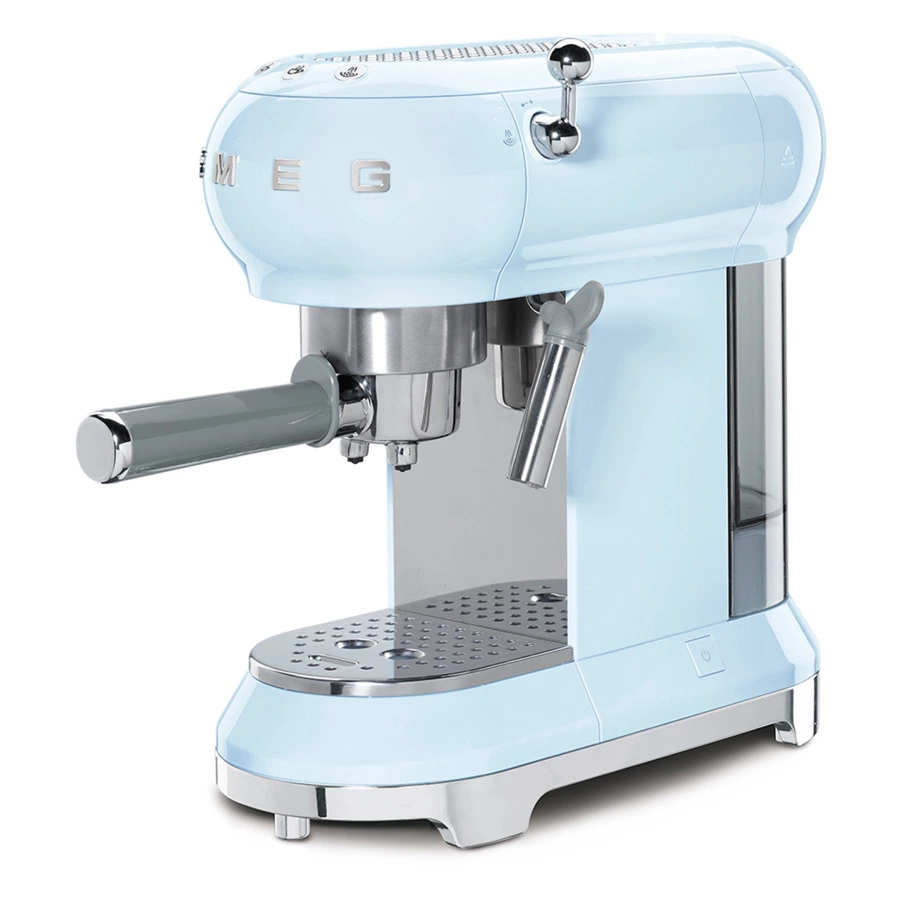 Кофемашина-эспрессо рожковая SMEG ECF01PBEU, голубой