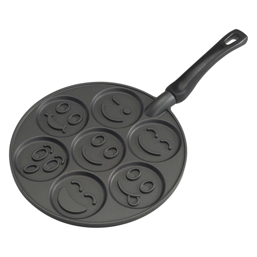 Сковорода для оладий Nordic Ware Смайлики антипригарная, литой алюминий