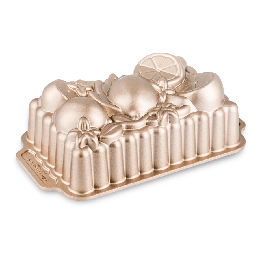 Форма для выпечки 3D Nordic Ware Цветок цитруса 1,4 л, прямоугольная, литой алюминий, шампань
