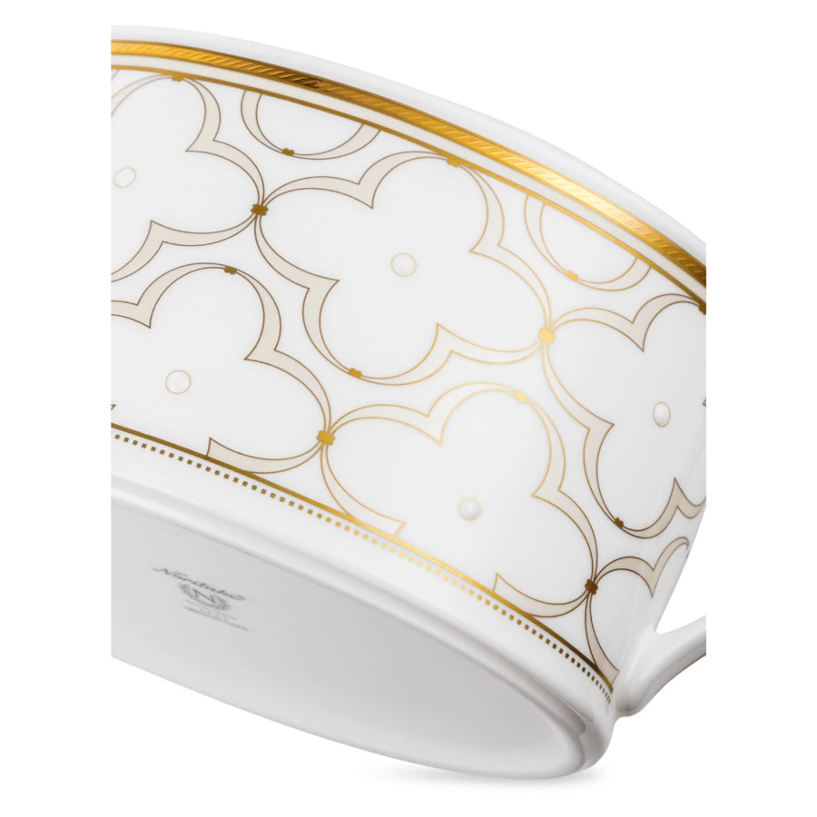 Чайник Noritake Трефолио, золотой кант 1,3 л, фарфор костяной