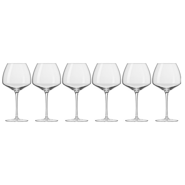 Набор бокалов для красного вина Krosno Винотека Бургундское 850 мл, 6 шт