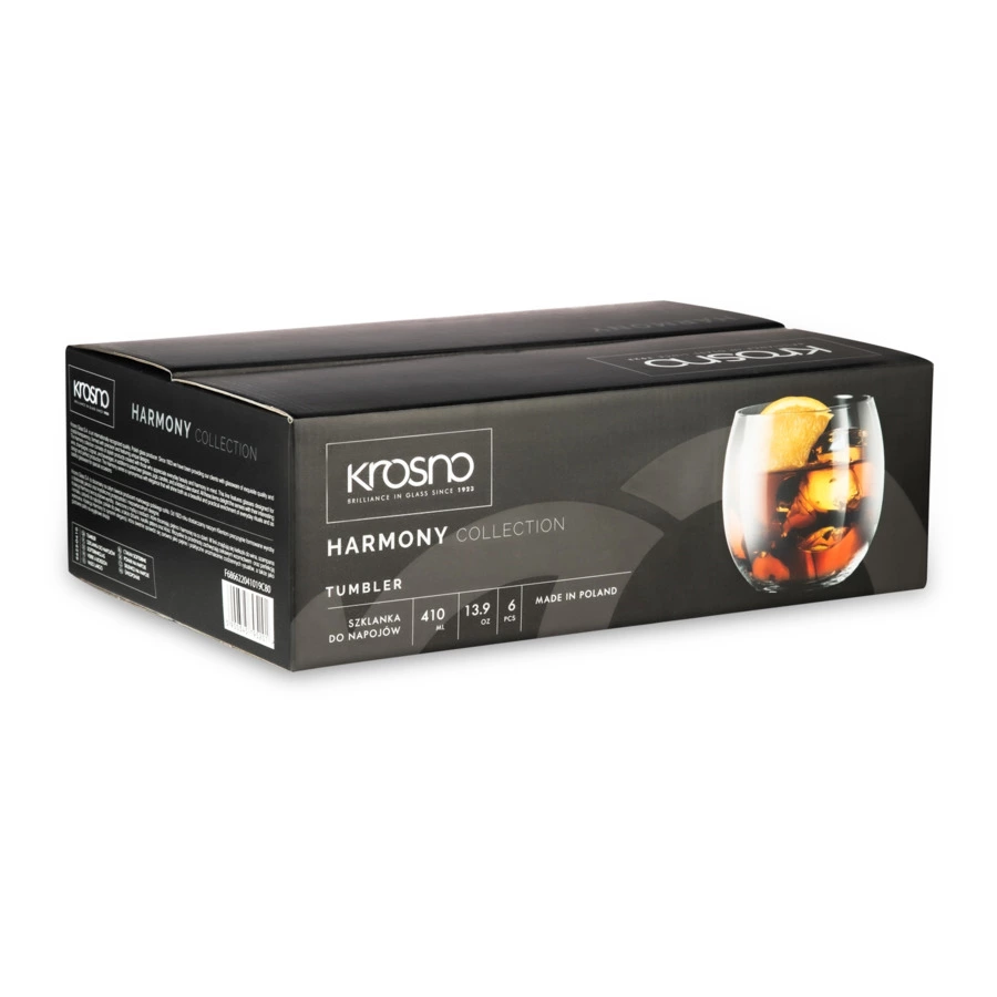 Набор стаканов для воды Krosno Гармония 410 мл, 6 шт
