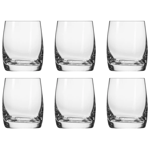 Набор стаканов для виски Krosno Слияние 250 мл, 6 шт, стекло